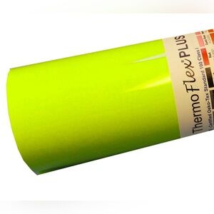 NWT thermoflex plus heat transfer vinyl iron-on- silhouette/cameo/cricut (LIME)